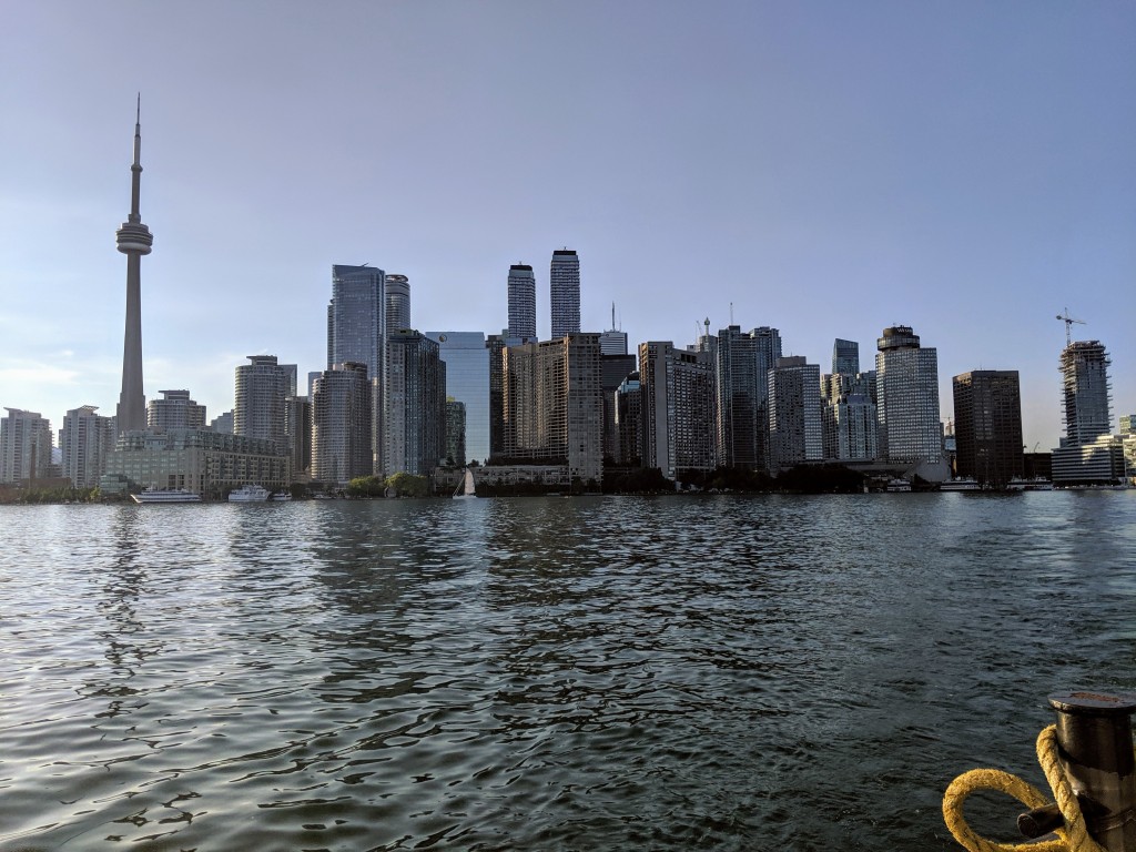 View of the city from Toronto Island